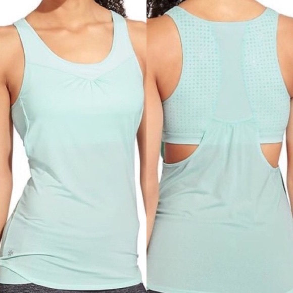Athleta Tops - Athleta Light Mint Green Tank Top w/  Built in Bra